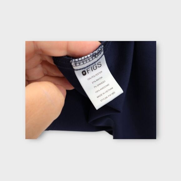Figs Scrub Top Womens XL Blue Casma Pockets Medical - Picture 11 of 11